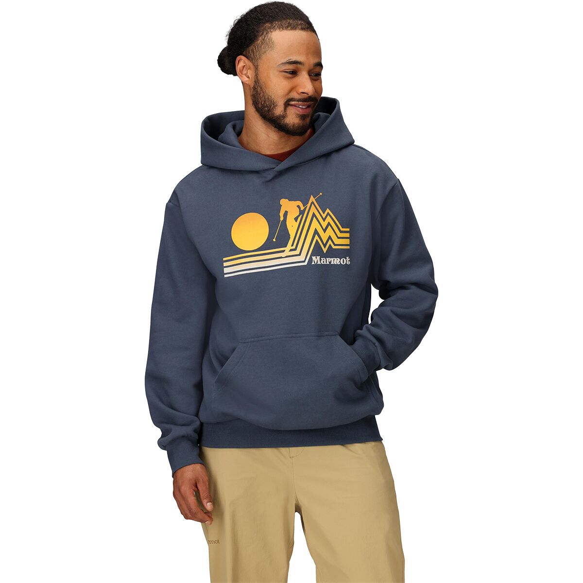 Marmot Men's Retro Skiier Hoodie in Thunderhead - Size: Small