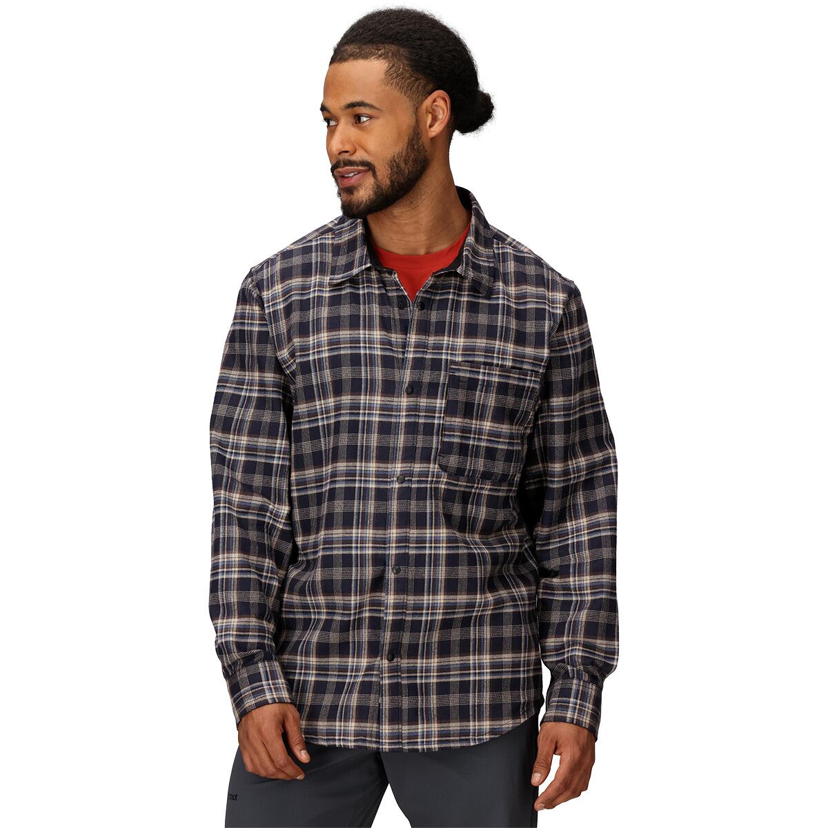 Marmot Marmot Men's Stonepeak Lightweight Performance Flannel Shirt in Black - Size: XXL - $56.97 at Steep and Cheap