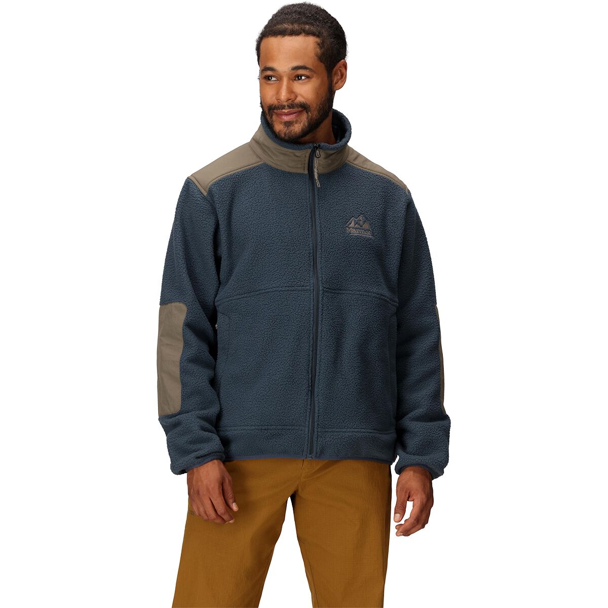 Marmot Men's Wanderer High Pile Fleece Jacket in Thunderhead - Size: Small