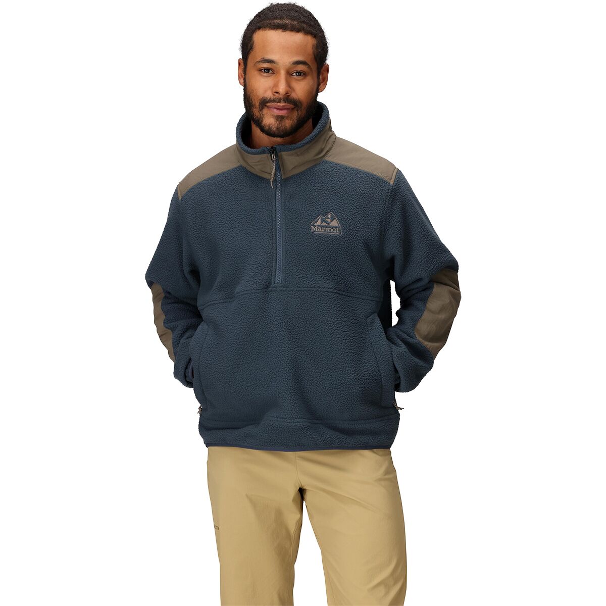 Marmot Men's Wanderer High Pile Fleece Pullover in Thunderhead - Size: XXL