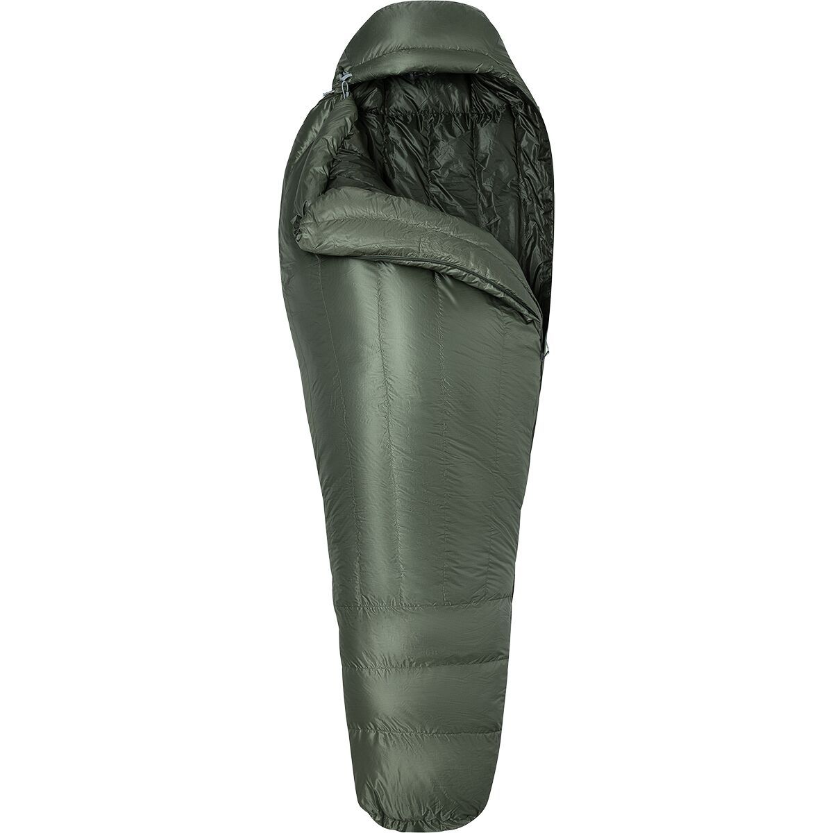 Marmot HiberNest 30 Sleeping Bag: 30F Down in Olive Grove / Nori - Size: Regular/Left Zip