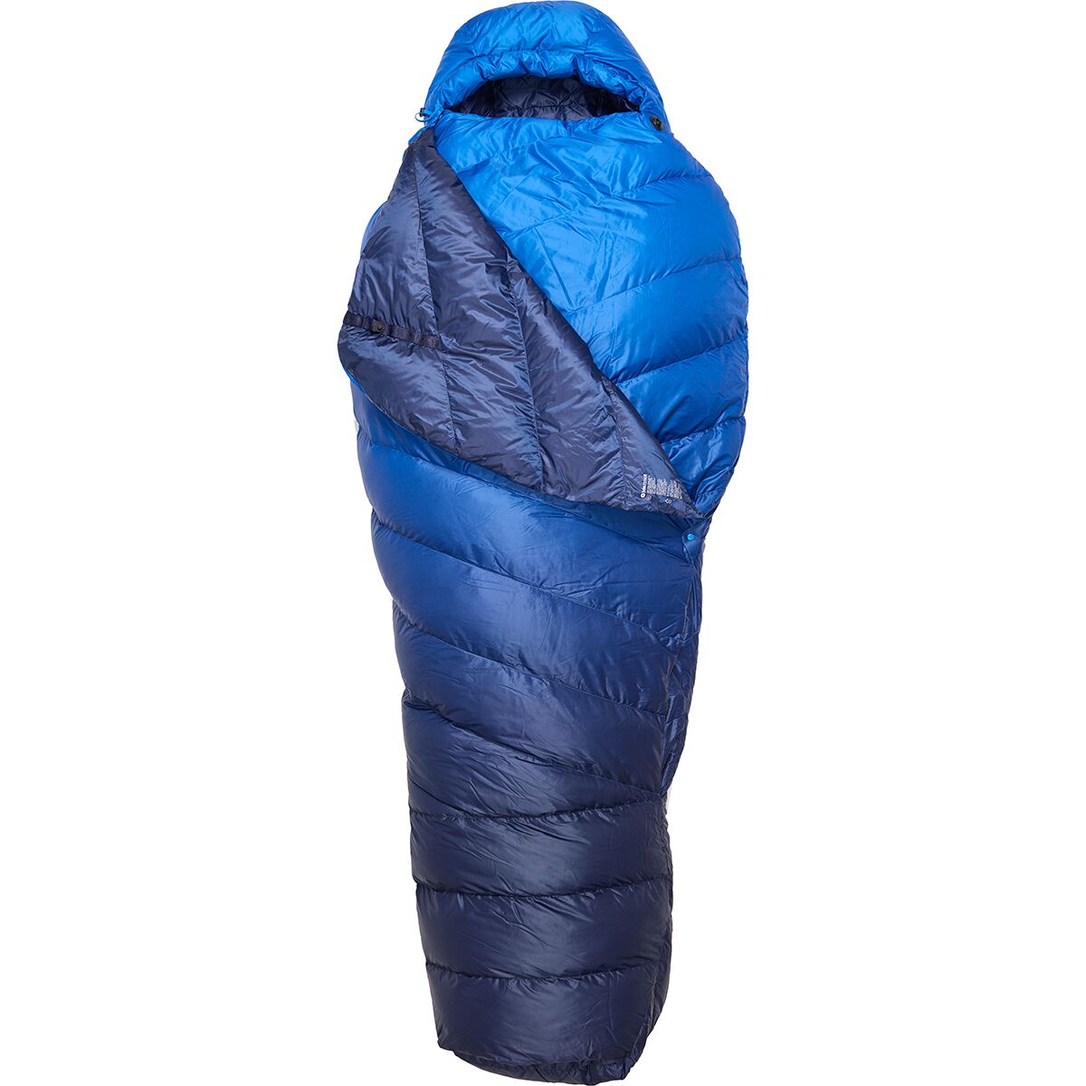 Marmot Wraptor 15 Sleeping Bag: 15F Down in Clear Blue / Arctic Navy - Size: Long