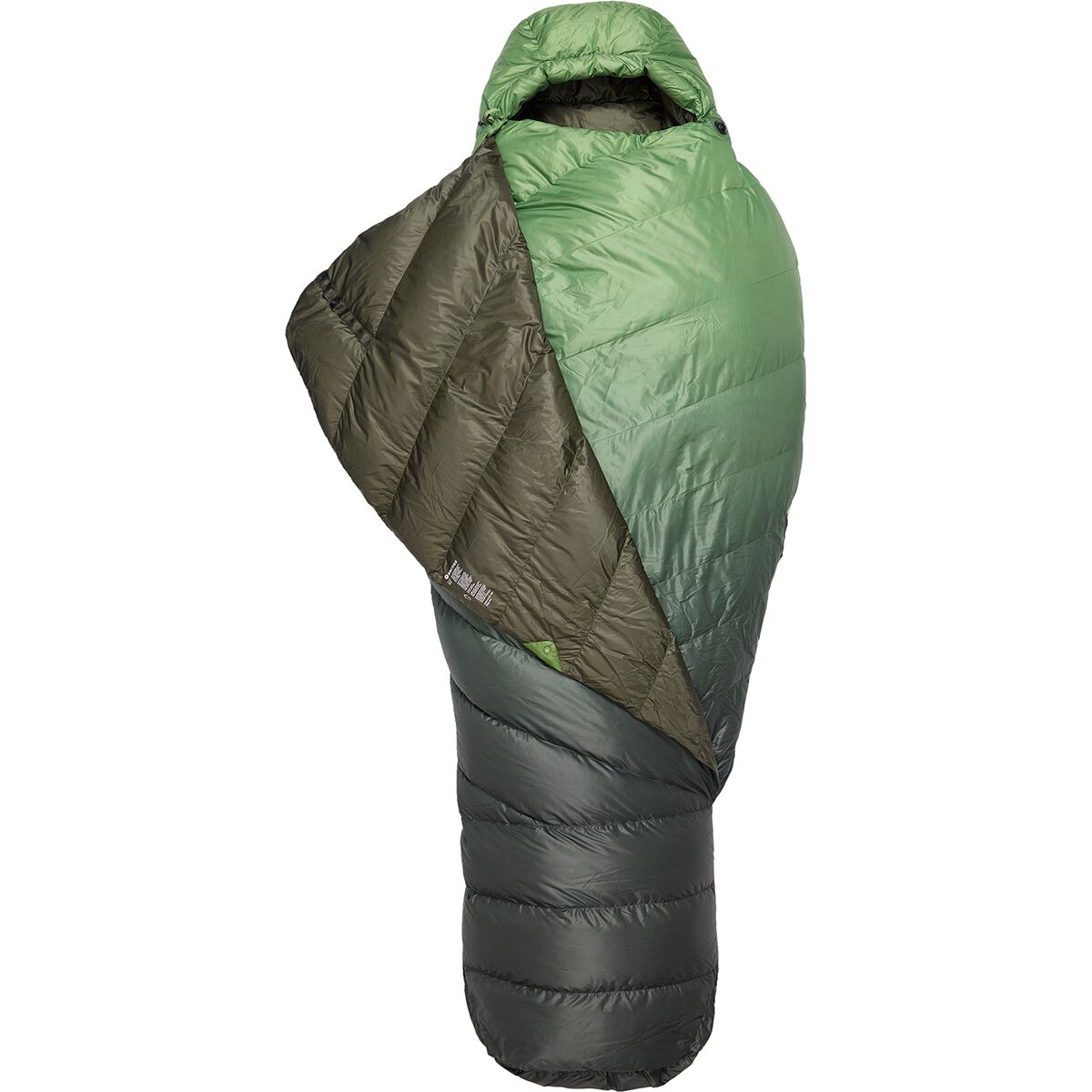 Marmot Wraptor 30 Sleeping Bag: 30F Down in Grasshopper / Nori - Size: Long