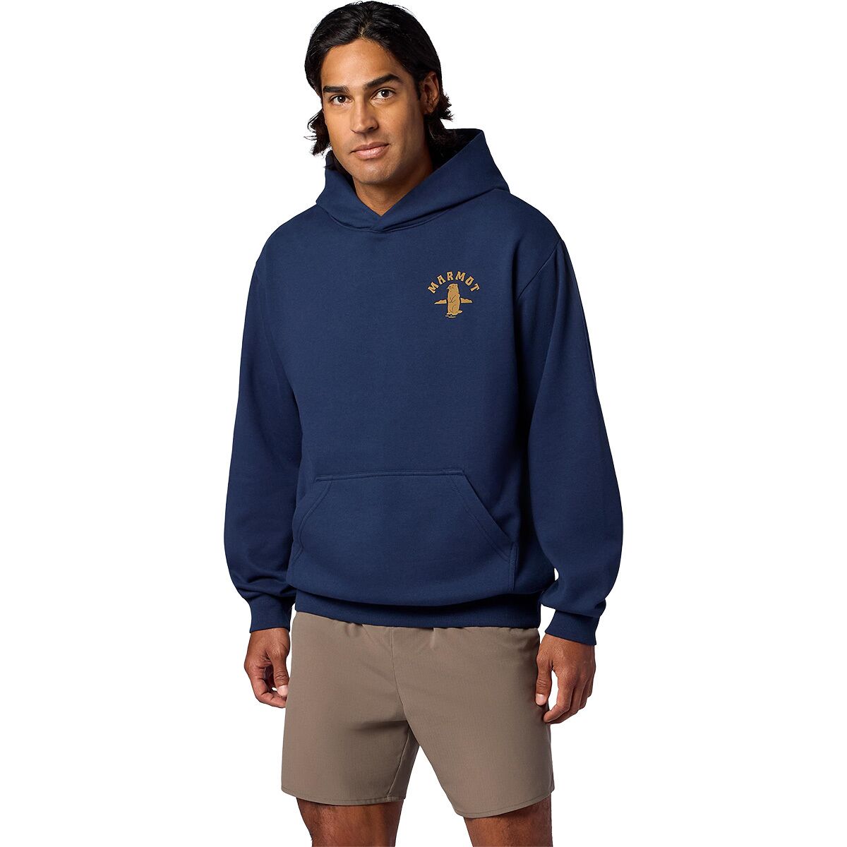 Marmot Men's MMW Circle Critter Hoodie in Nightfall Navy - Size: XL