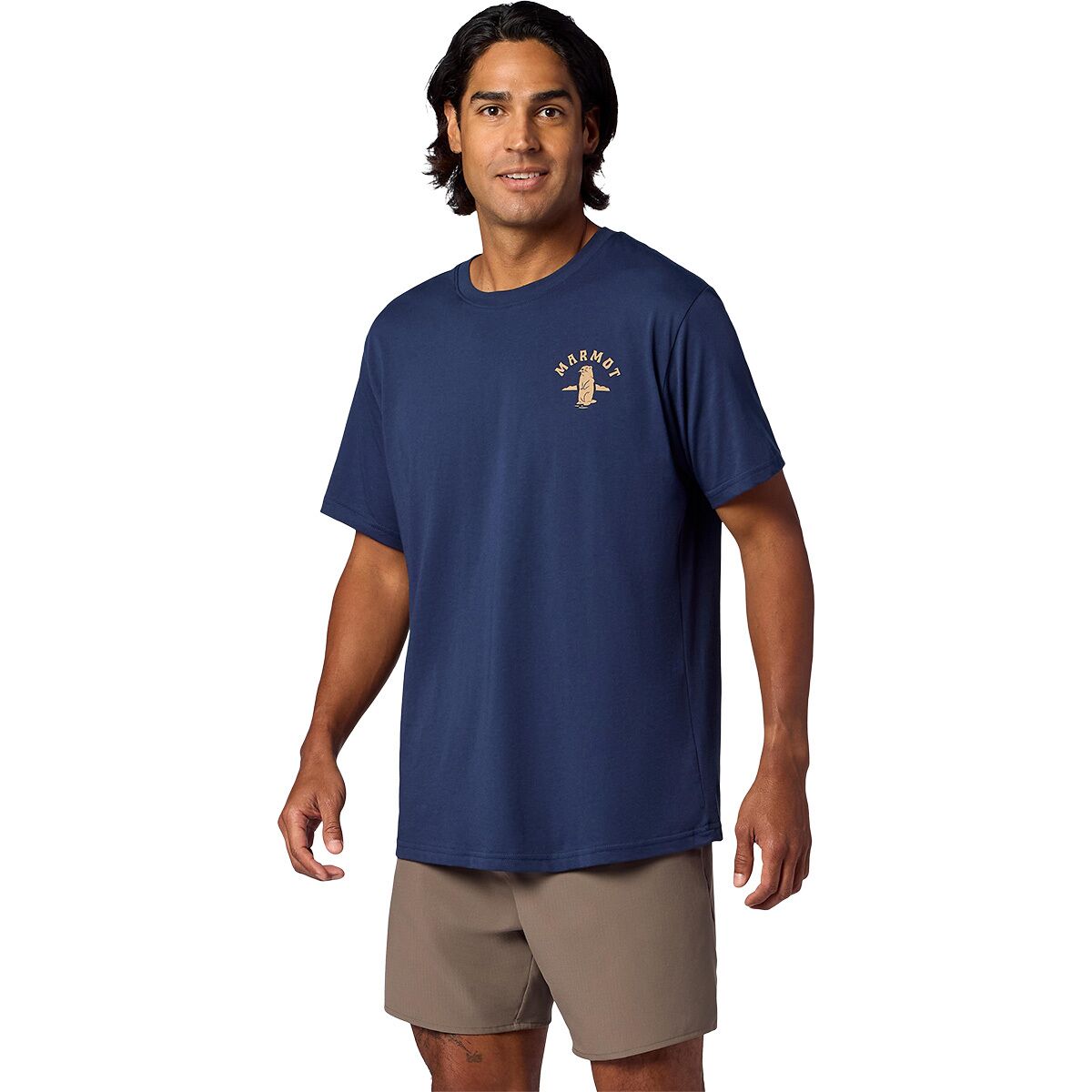 Marmot Men's MMW Circle Critter T-Shirt in Nightfall Navy - Size: XXL