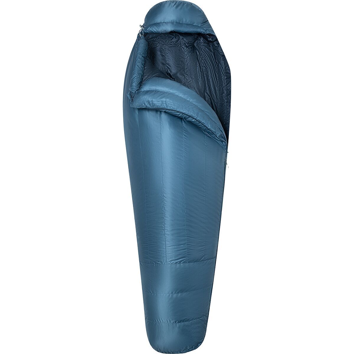 Marmot HiberNest 15 Sleeping Bag: 15F Down in Summer Storm / Thunderhead - Size: Regular/Left Zip