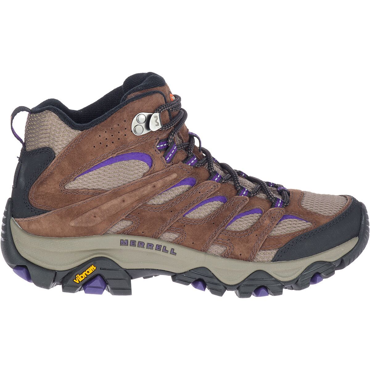 Merrell Women's Moab 3 Mid Hiking Boot in Bracken / Purple - Size: