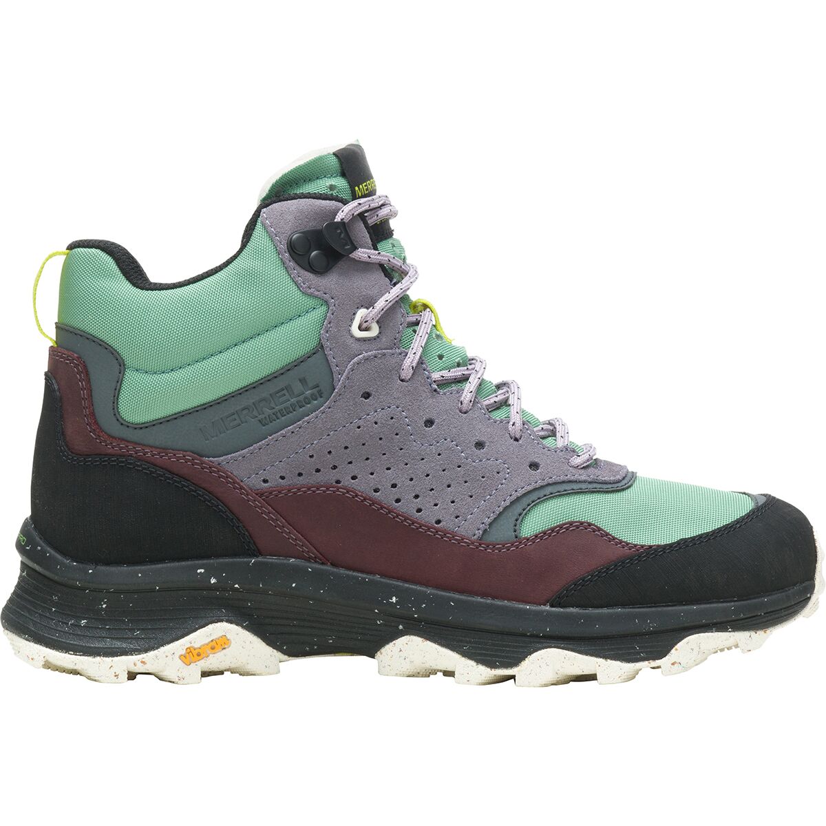 Merrell Women's Speed Solo Mid WP Hiking Boot in Jade - Size: