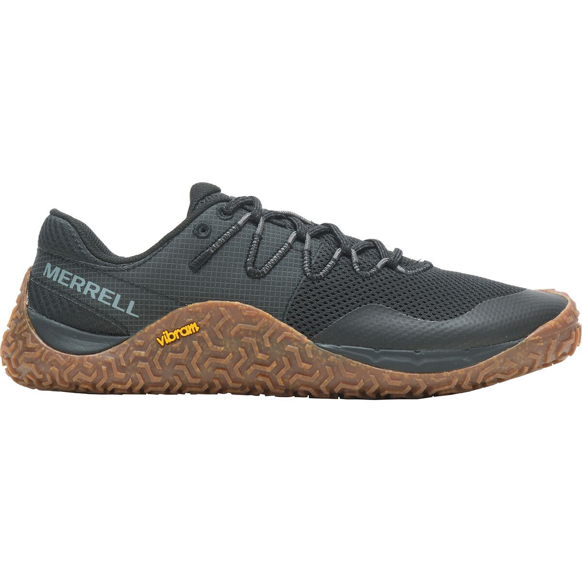 Merrell Men's Trail Glove 7 Running Shoe in Black / Gum - Size: