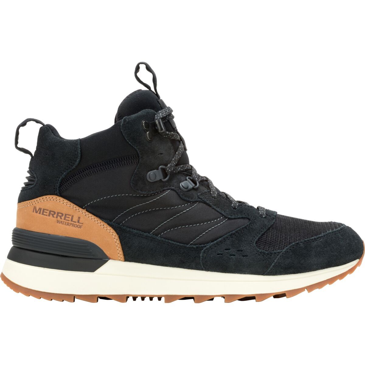 Merrell Men's Alpine 83 Recraft Mid WP Sneaker in Black - Size: 12