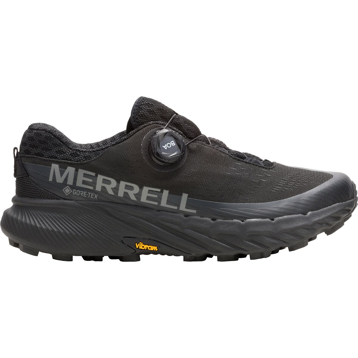 Merrell Women's Agility Peak 5 BOA GORE-TEX Trail Running Shoe in Black - Size: