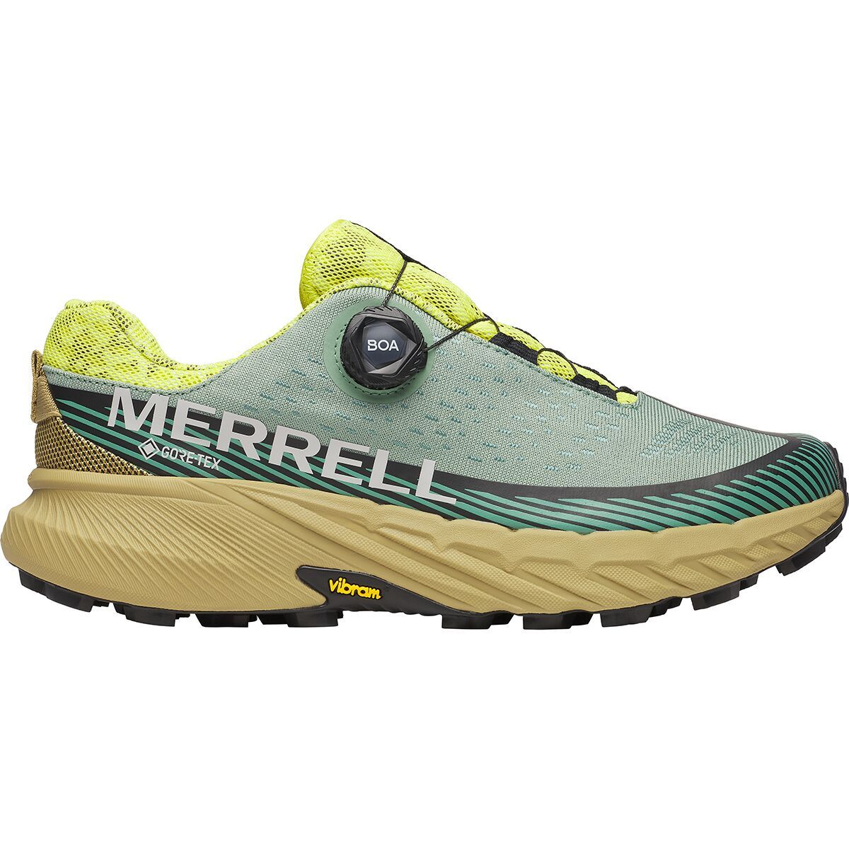 Merrell Men's Agility Peak 5 BOA GTX Trail Running Shoe in Juniper / Vivid - Size: 9.5