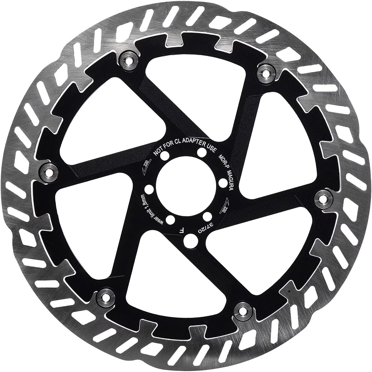 Magura USA MDR-P Disc Brake Rotor in Black / Silver - Size: 220mm