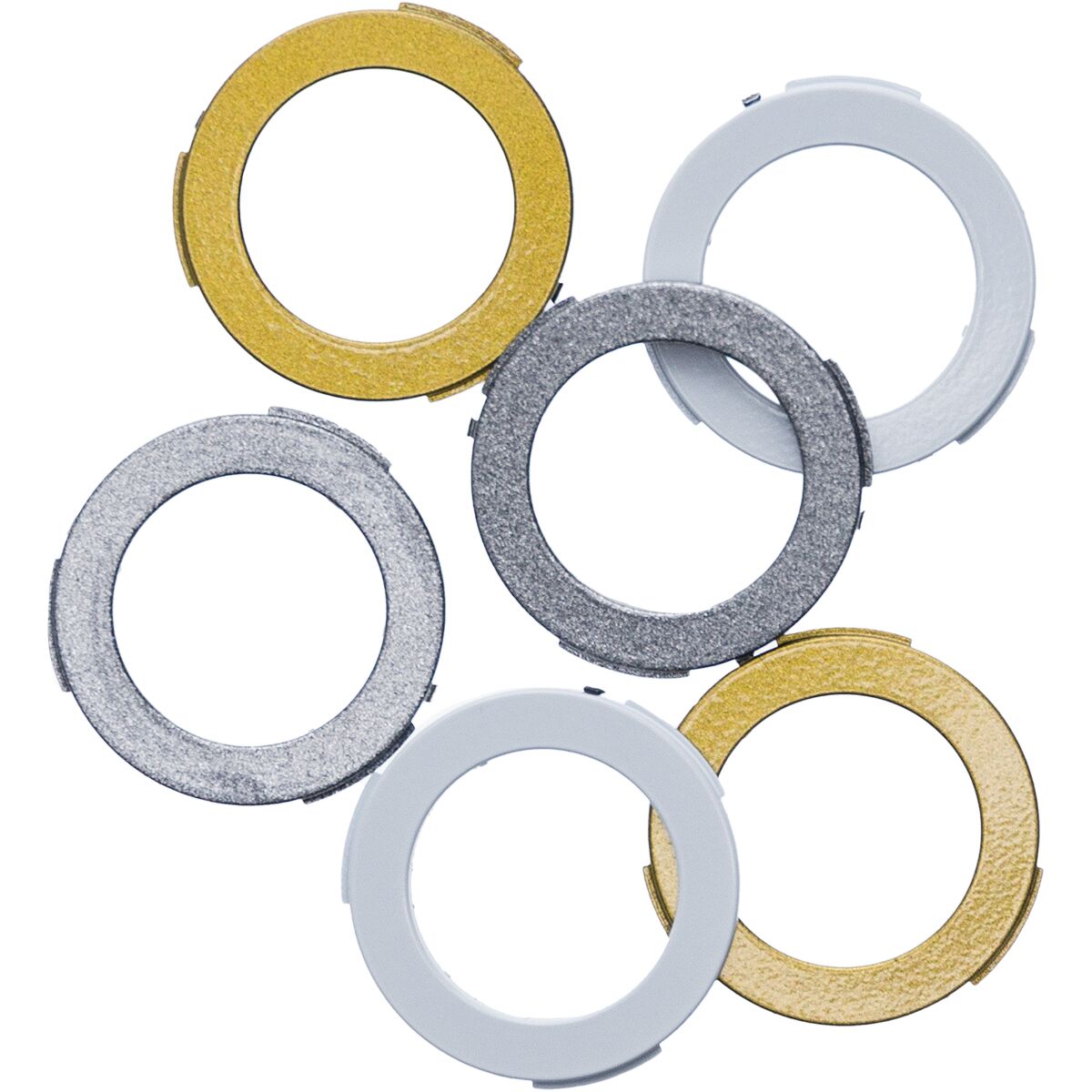 Magura USA 2 Piston Cover Kit in White, Gold, Silver - Size: 6 Pieces