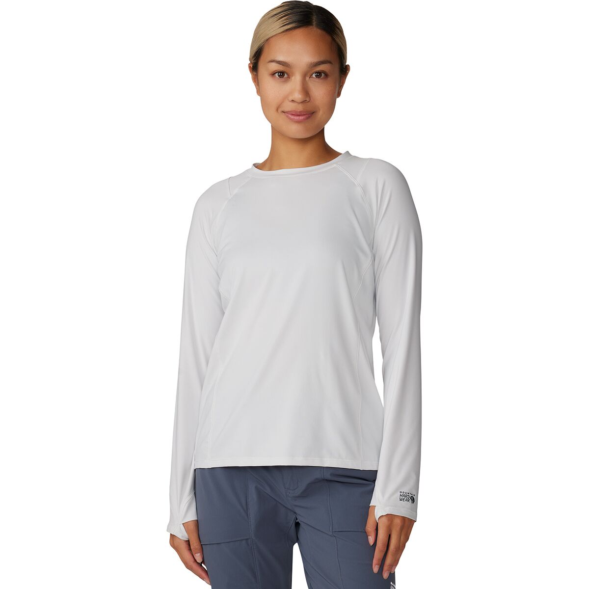 Mountain Hardwear Women's Crater Lake Long-Sleeve Top in Fogbank - Size: Small
