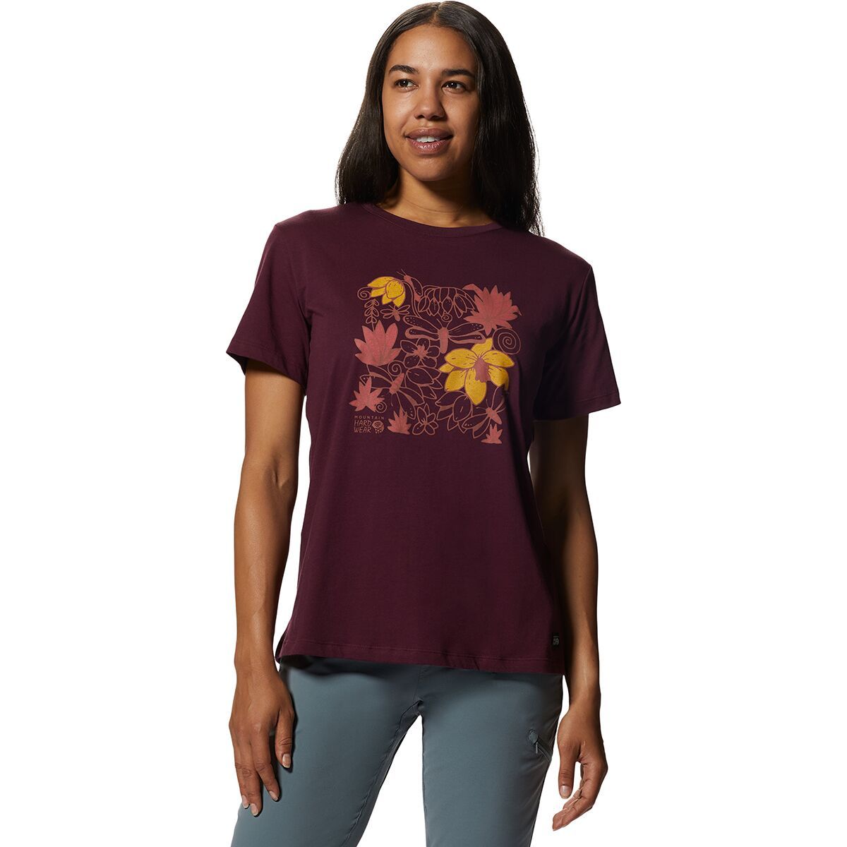 Mountain Hardwear Women's MHW Logo Graphic Short-Sleeve T-Shirt in Palisades - Size: Small