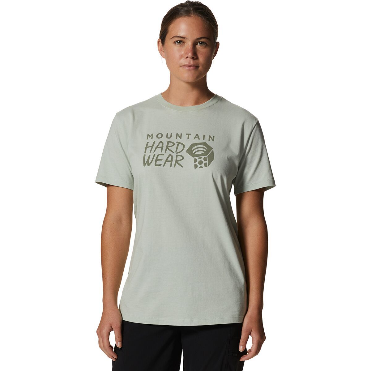 Mountain Hardwear Women's MHW Logo Short-Sleeve T-Shirt in Wild Oyster - Size: XS