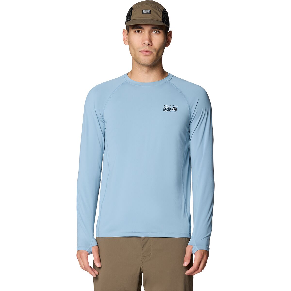Mountain Hardwear Men's Crater Lake Long-Sleeve Crew Shirt in Element - Size: XXL