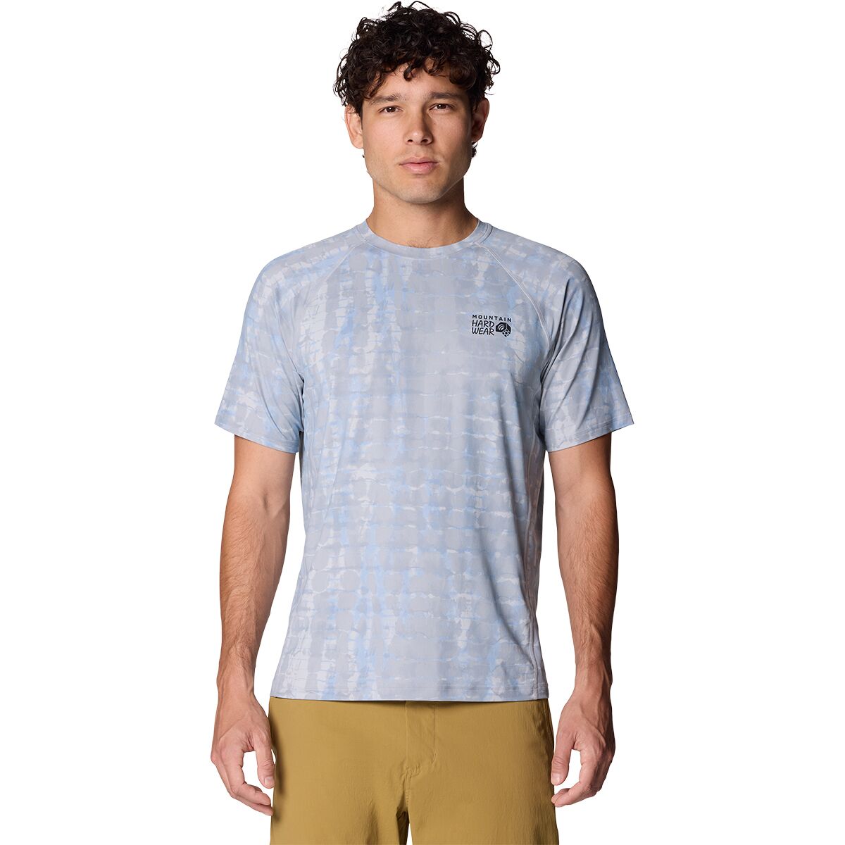 Mountain Hardwear Men's Crater Lake Short-Sleeve Shirt in Glacial Prismatic Print - Size: XL