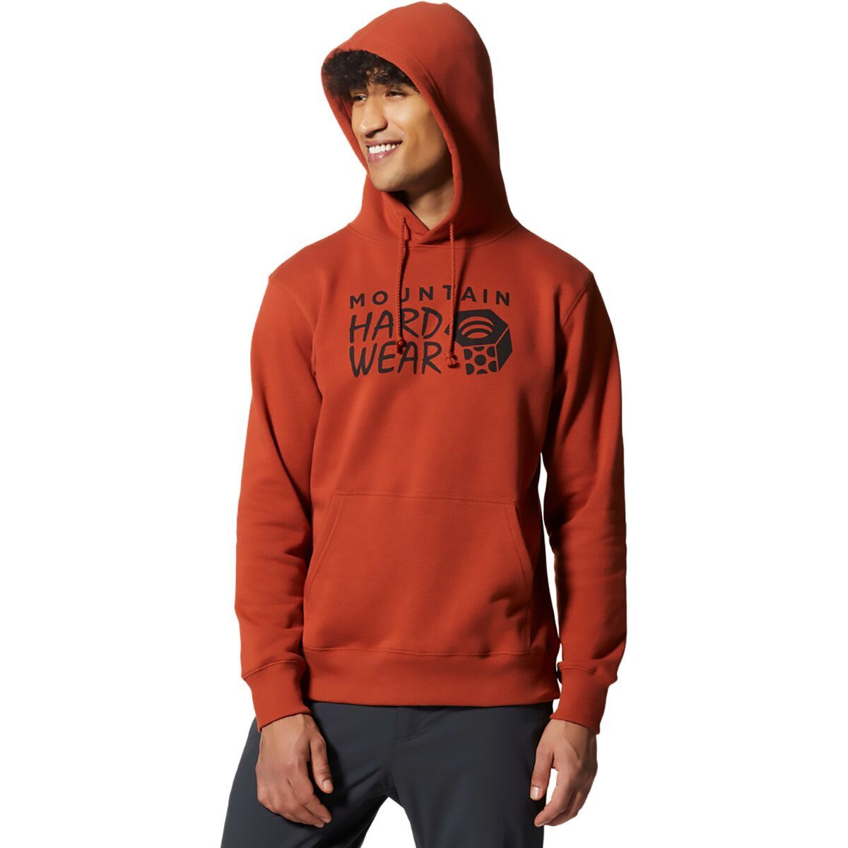 Mountain Hardwear Men's MHW Logo Pullover Hoodie in Hardwear Grey Heather - Size: Medium