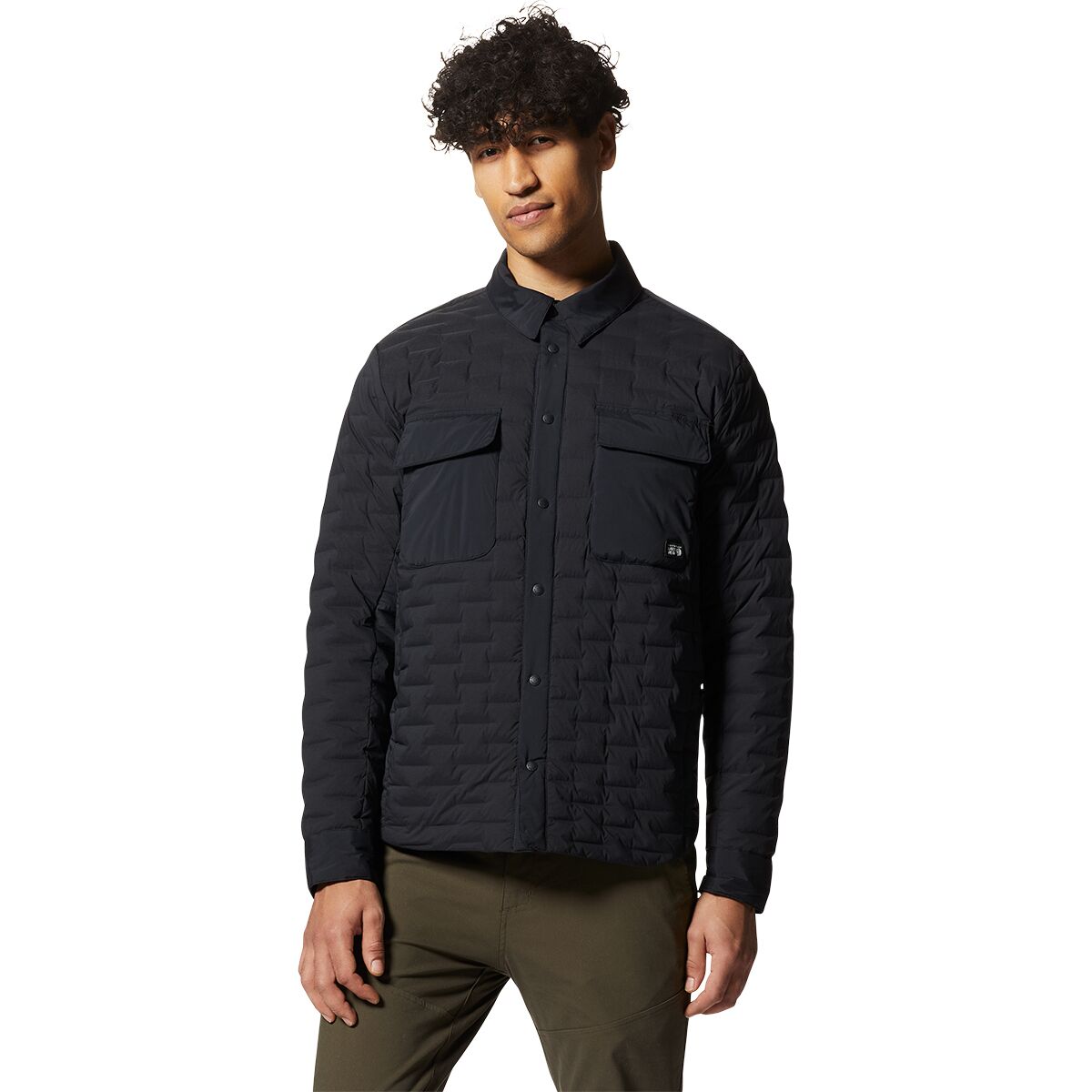 Mountain Hardwear Mountain Hardwear Men's Stretchdown Light Shacket in Trail Dust - Size: Medium - $137.49 at SteepandCheap.com