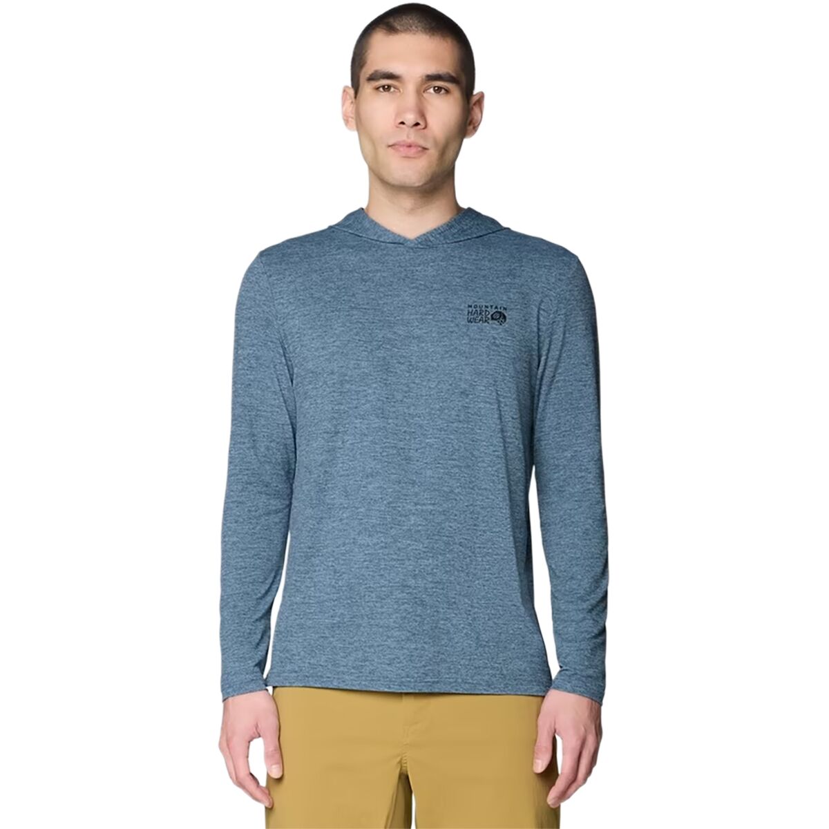 Mountain Hardwear Mountain Hardwear Men's Sunblocker Hoodie in Adriatic Blue Heather2 - Size: Small - $51.99 at SteepandCheap.com