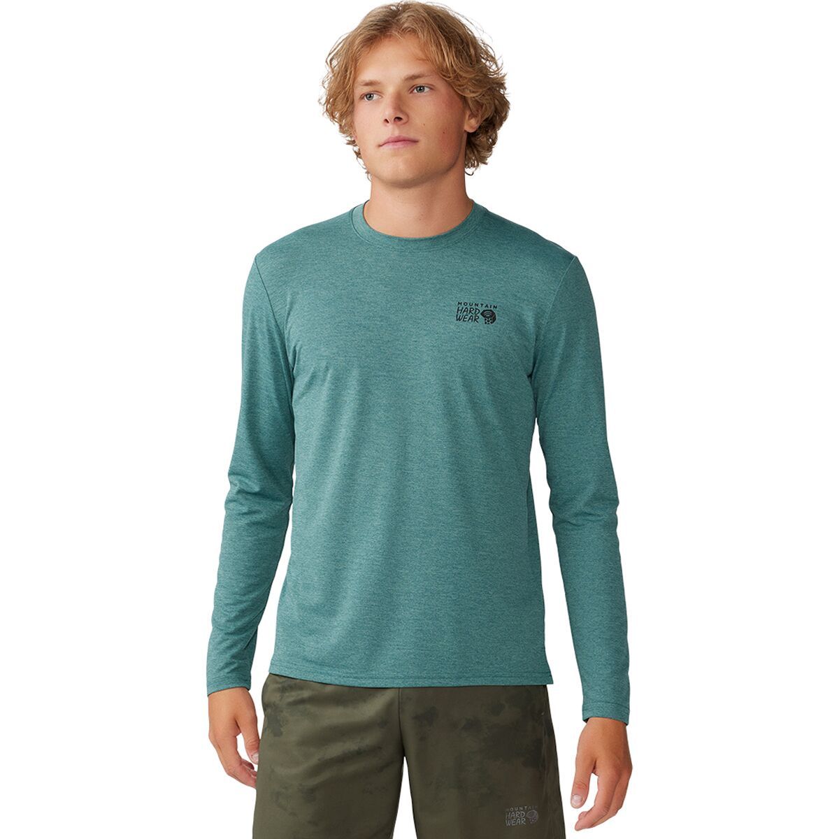 Mountain Hardwear Men's Sunblocker Long-Sleeve Shirt in Mantis Heather - Size: Small