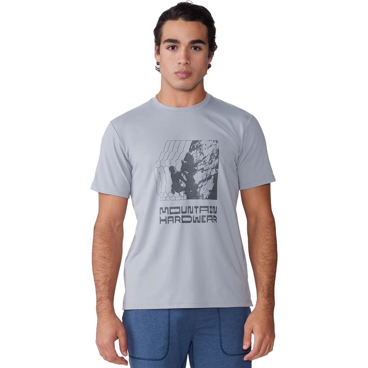 Mountain Hardwear Men's Sunblocker Short-Sleeve Shirt in Mantis Heather - Size: Small