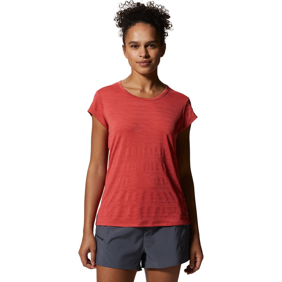 Mountain Hardwear Women's Mighty Stripe Short-Sleeve Top in Wisteria - Size: Small