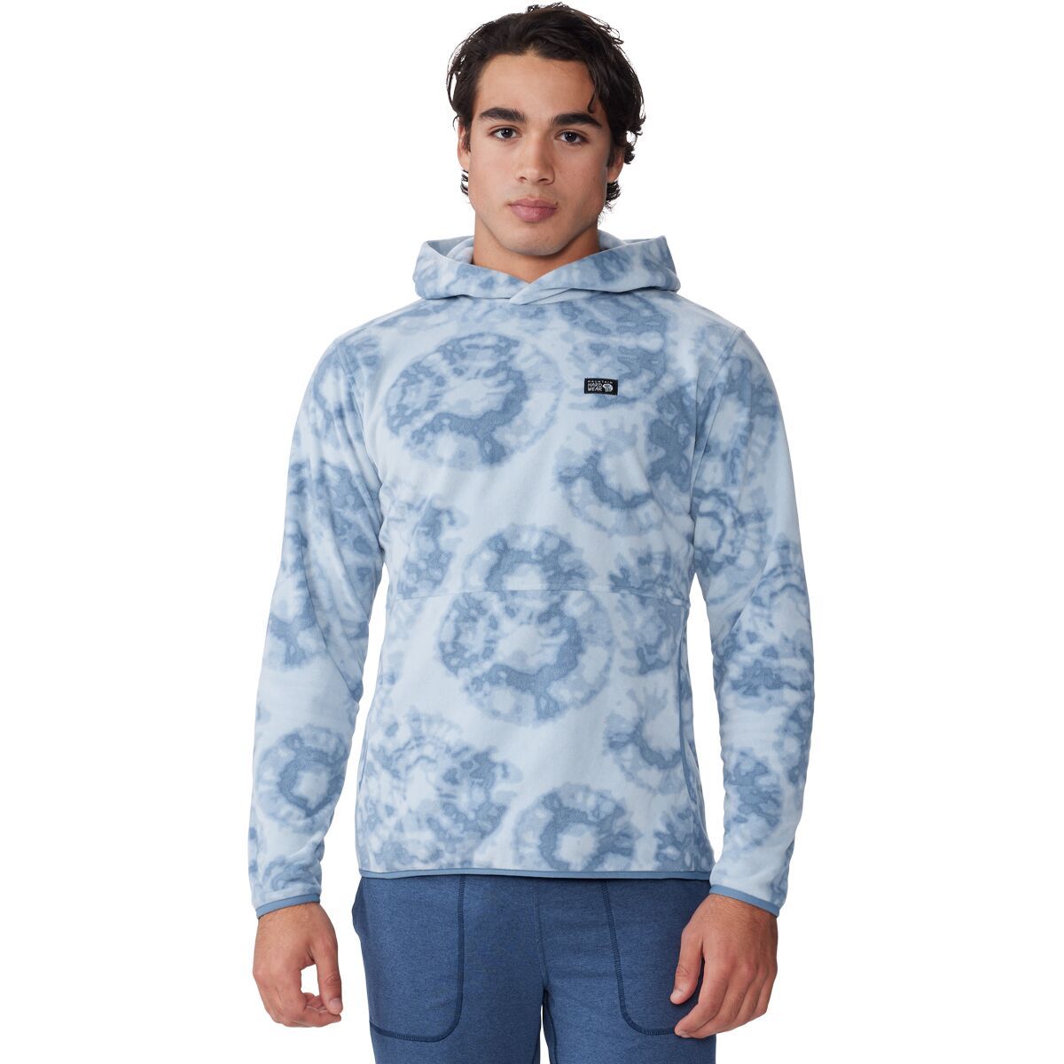 Mountain Hardwear Men's Microchill Hoodie in Moon Moss Forager Xl Print - Size: XL