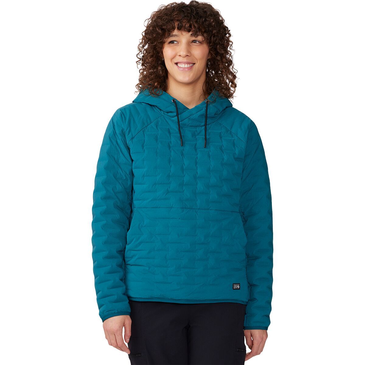 Mountain Hardwear Women's Stretchdown Light Pullover Hoodie in Copper Clay Camo Print - Size: XS