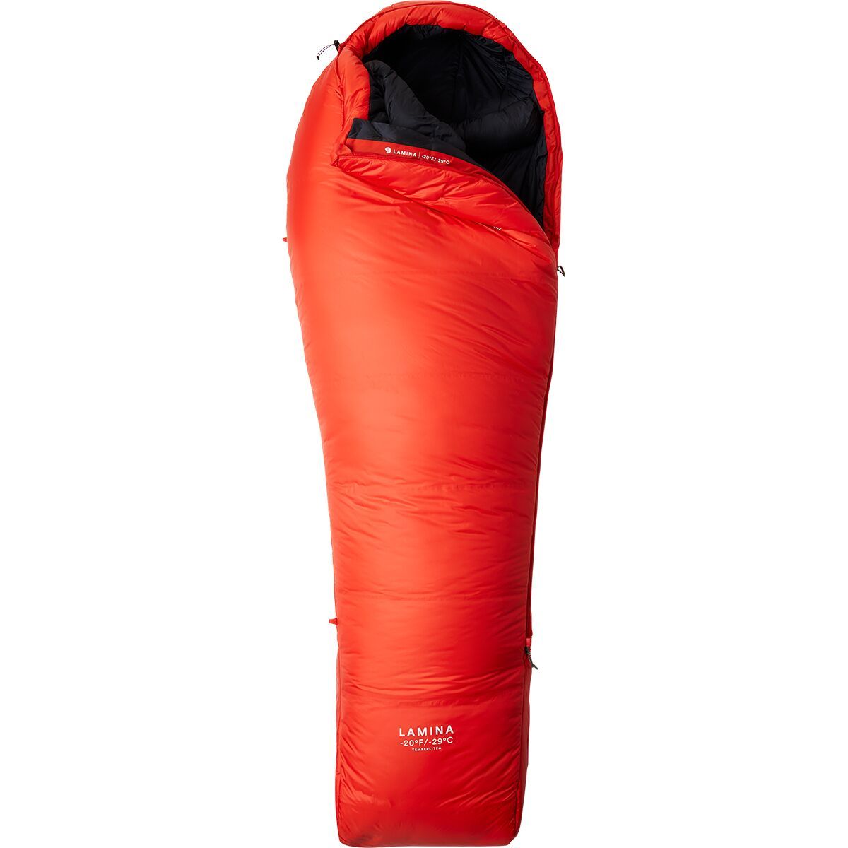 Mountain Hardwear Lamina Sleeping Bag: -20F Synthetic in Fiery Red - Size: Regular/Right Zip