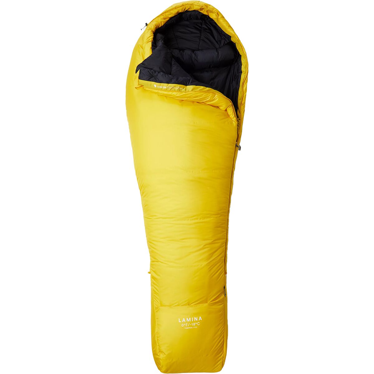 Mountain Hardwear Lamina 0 Sleeping Bag: 0F Synthetic in Electron Yellow - Size: Long/Left Zip
