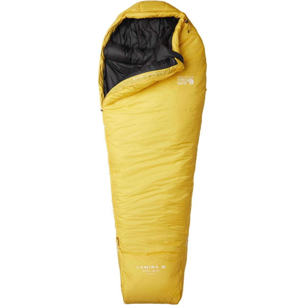 Mountain Hardwear Women's Lamina 0F Sleeping Bag in Mustard - Size: Regular/Right Zip