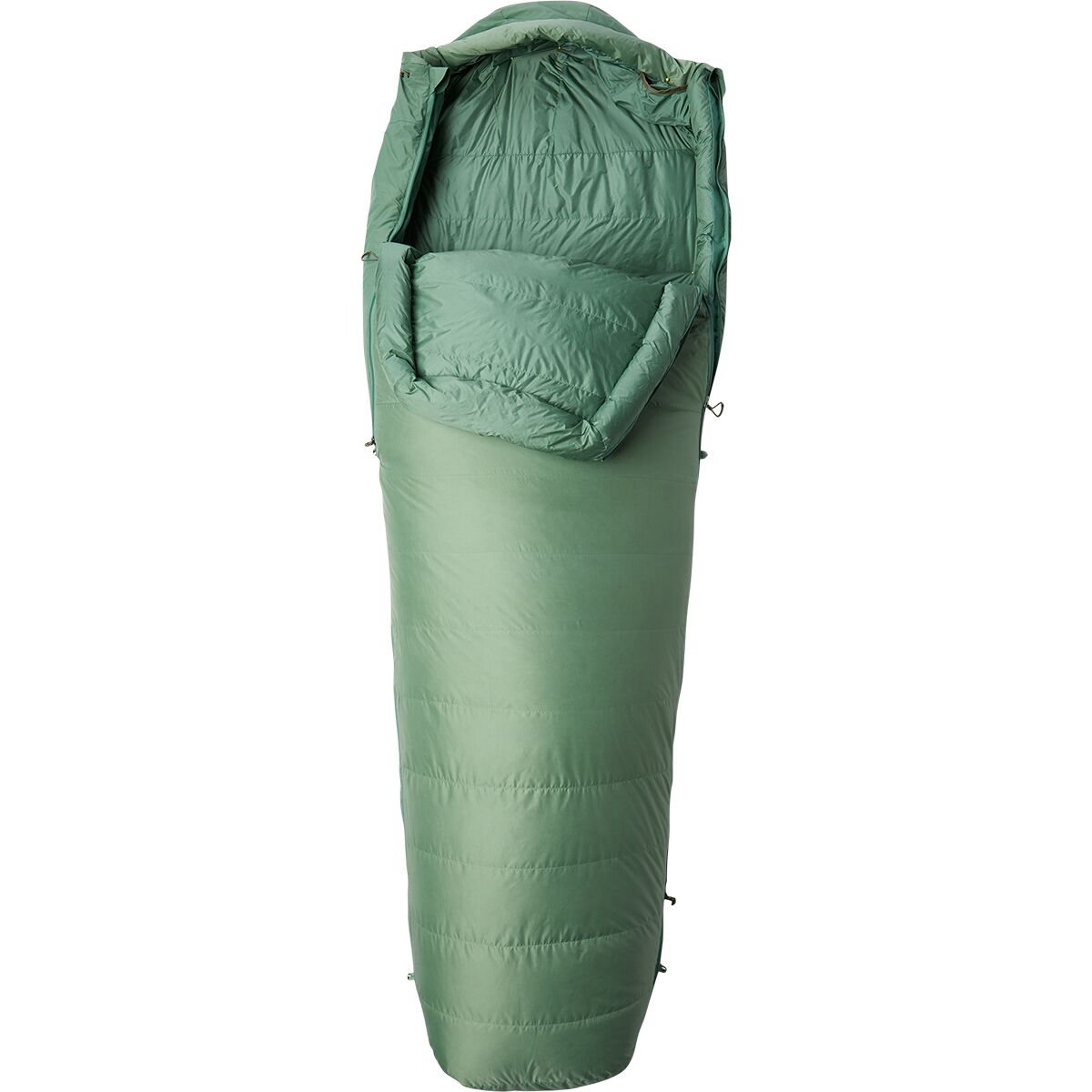 Mountain Hardwear Yawn Patrol Sleeping Bag: 30F Down in Aloe - Size: Regular/Left Zip
