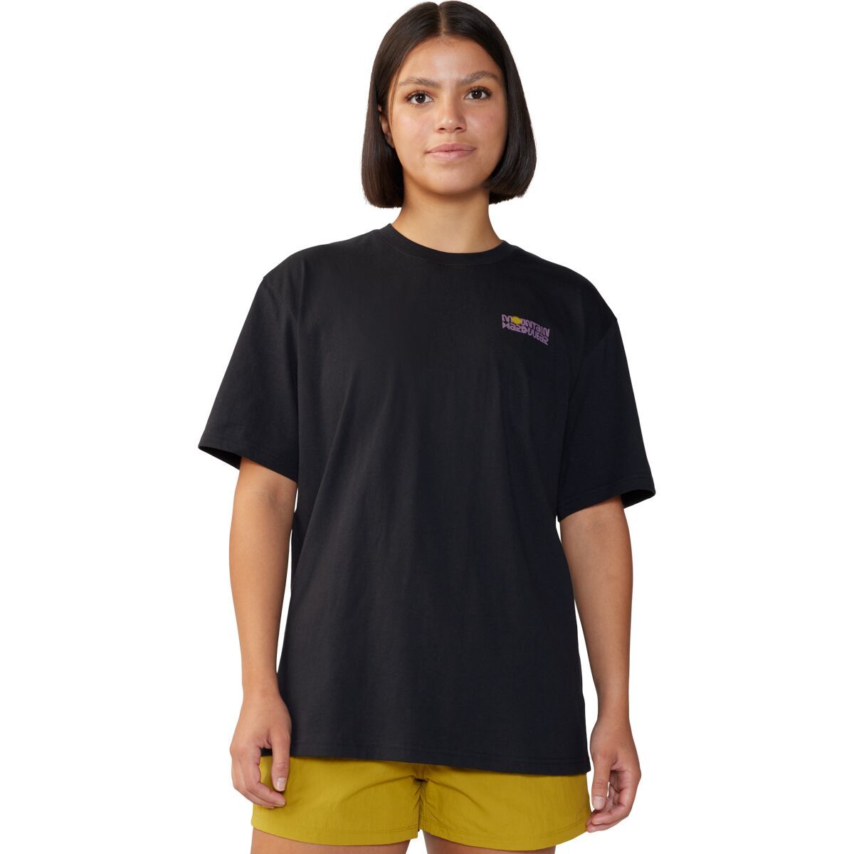 Mountain Hardwear Women's Tie Dye Earth Boxy Short-Sleeve Top in Wintermint - Size: Small
