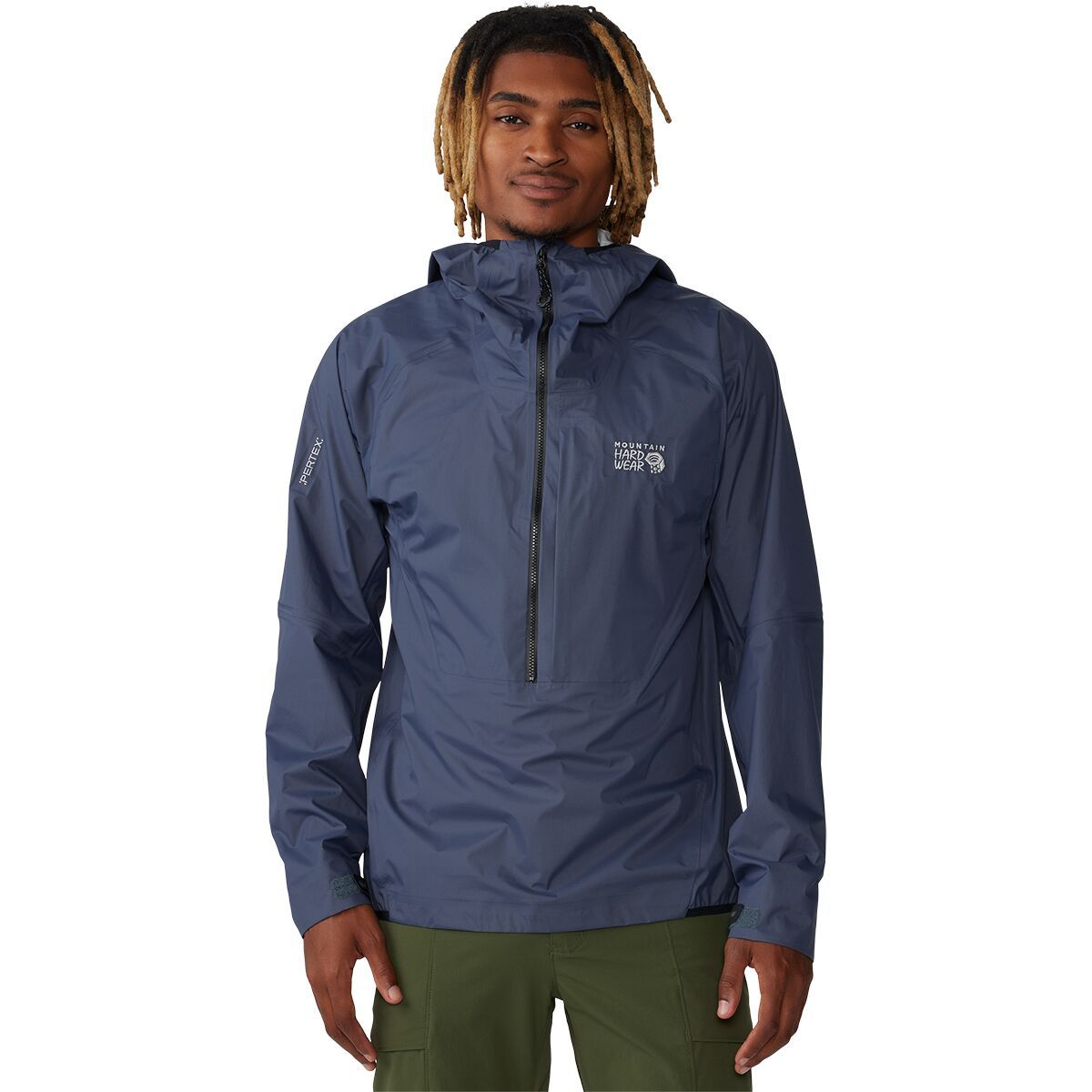 Mountain Hardwear Men's Premonition UL Anorak in Blue Slate - Size: Small
