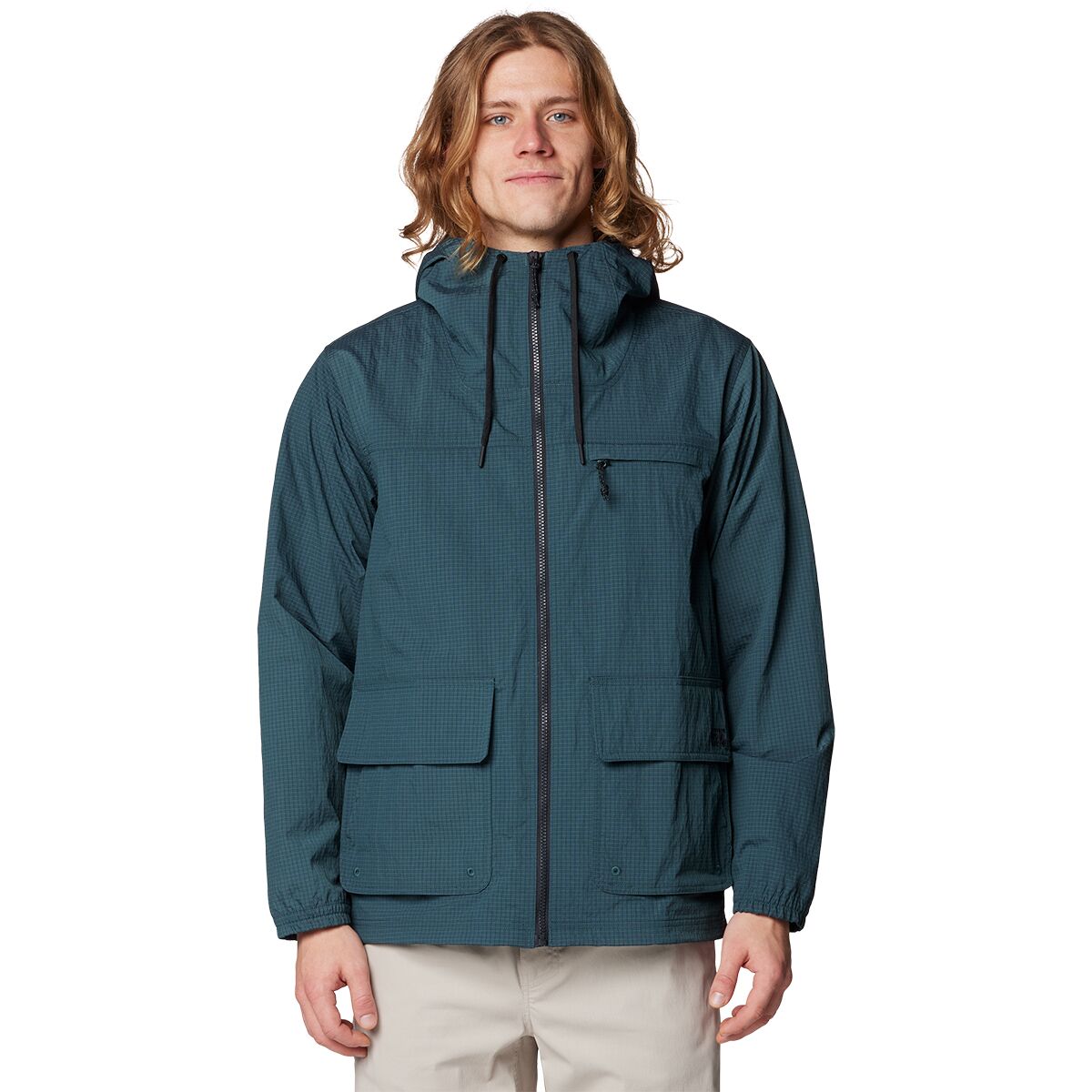 Mountain Hardwear Mountain Hardwear Men's Stryder Full-Zip Jacket in Blue Pine Ripstop - Size: XXL - $65.99 at SteepandCheap.com