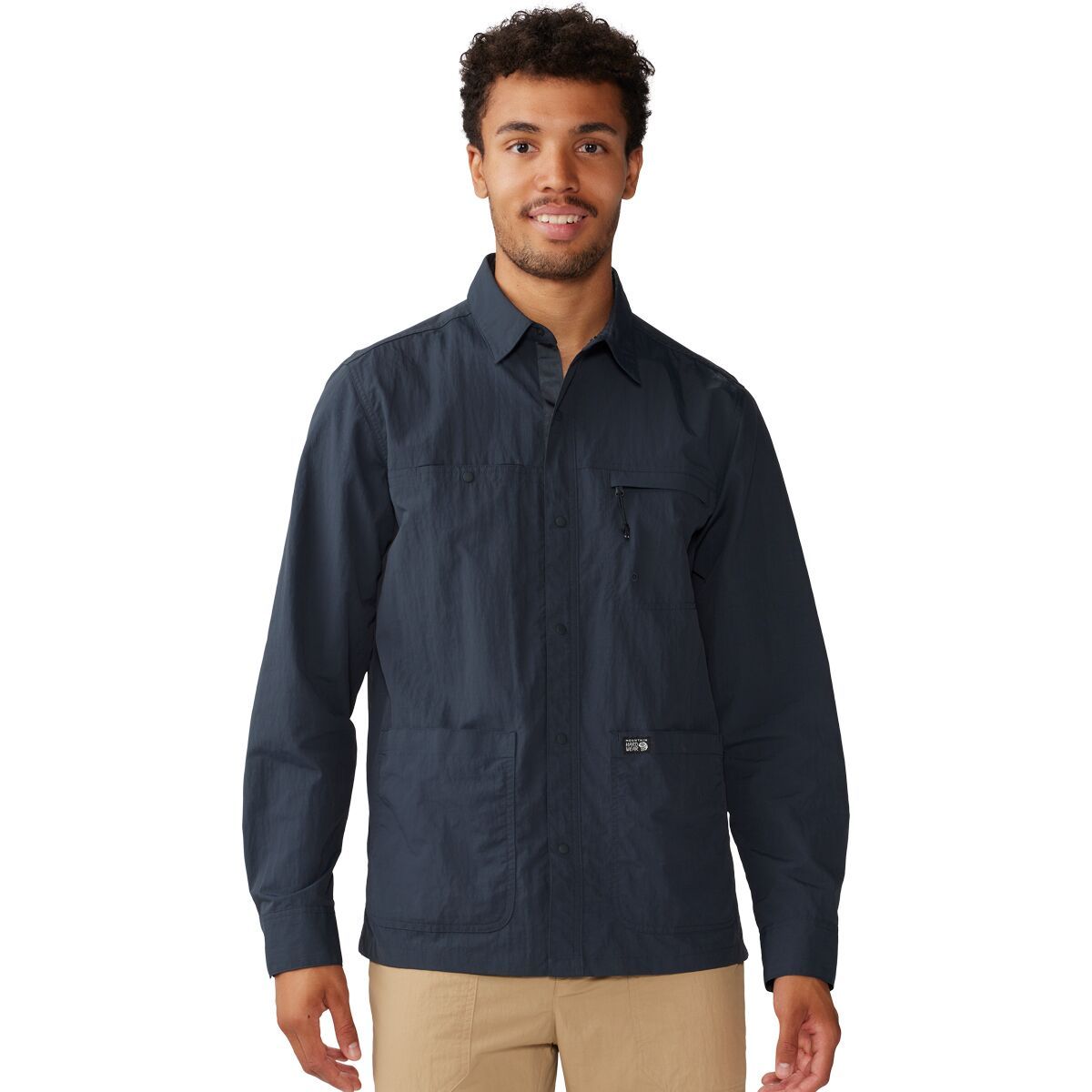Mountain Hardwear Men's Stryder Long-Sleeve Shirt in Moab Tan - Size: Small