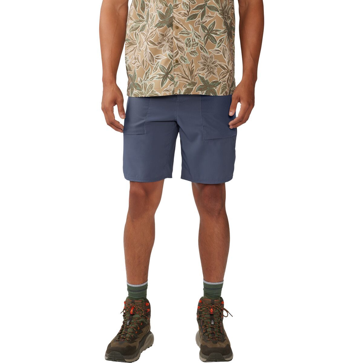 Mountain Hardwear Men's Trail Sender 9in Short in Blue Slate / Dark Storm - Size: 38