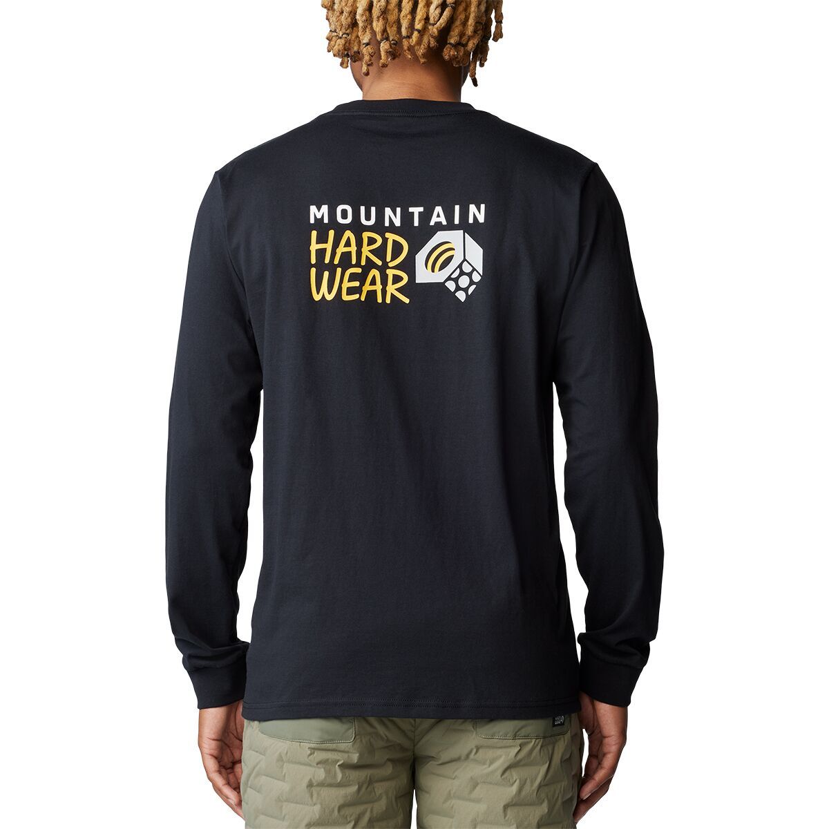 Mountain Hardwear Men's Box Logo M Long-Sleeve T-Shirt in Hardwear Grey Heather - Size: Small