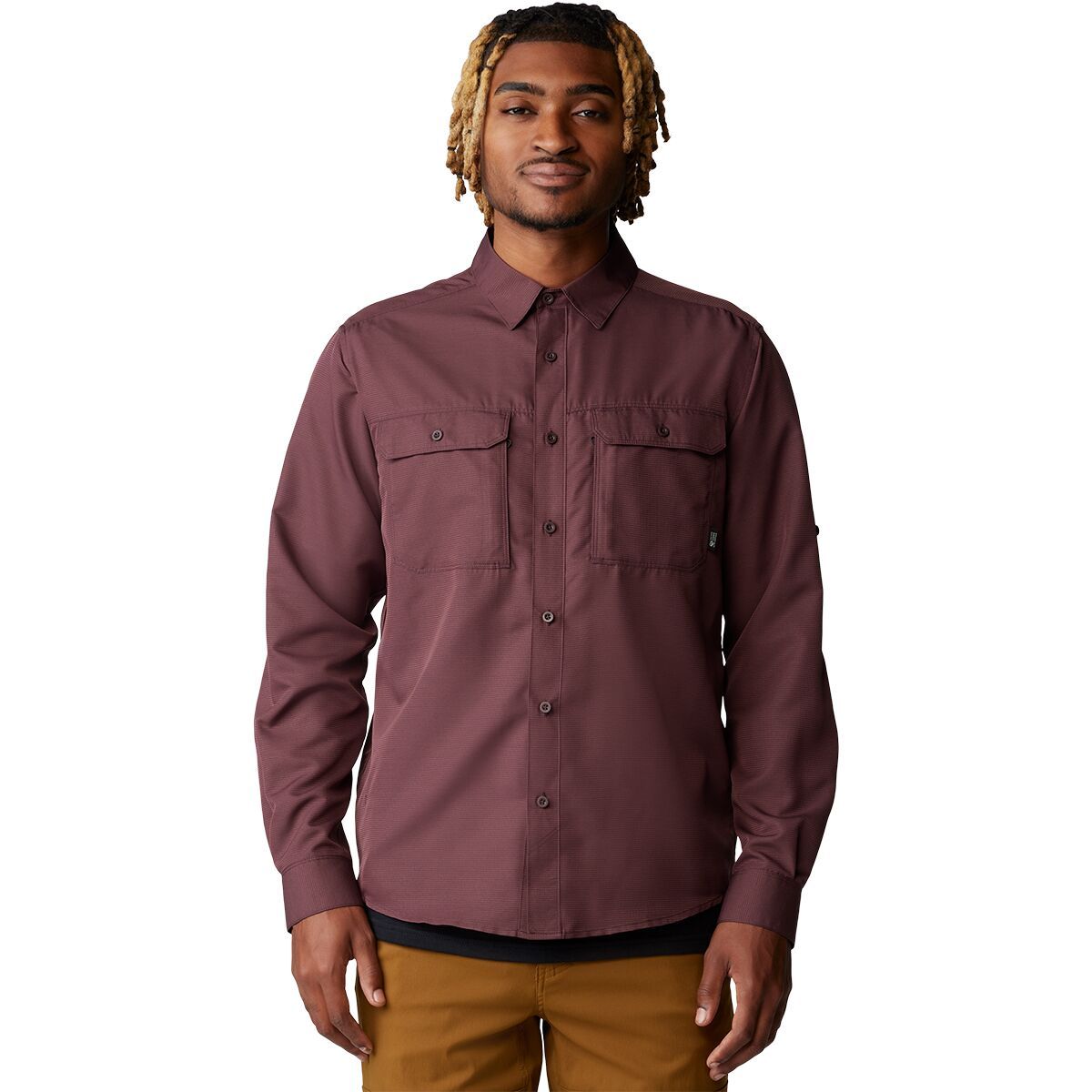 Mountain Hardwear Men's Canyon Long-Sleeve Shirt in Dusted Sky - Size: Medium