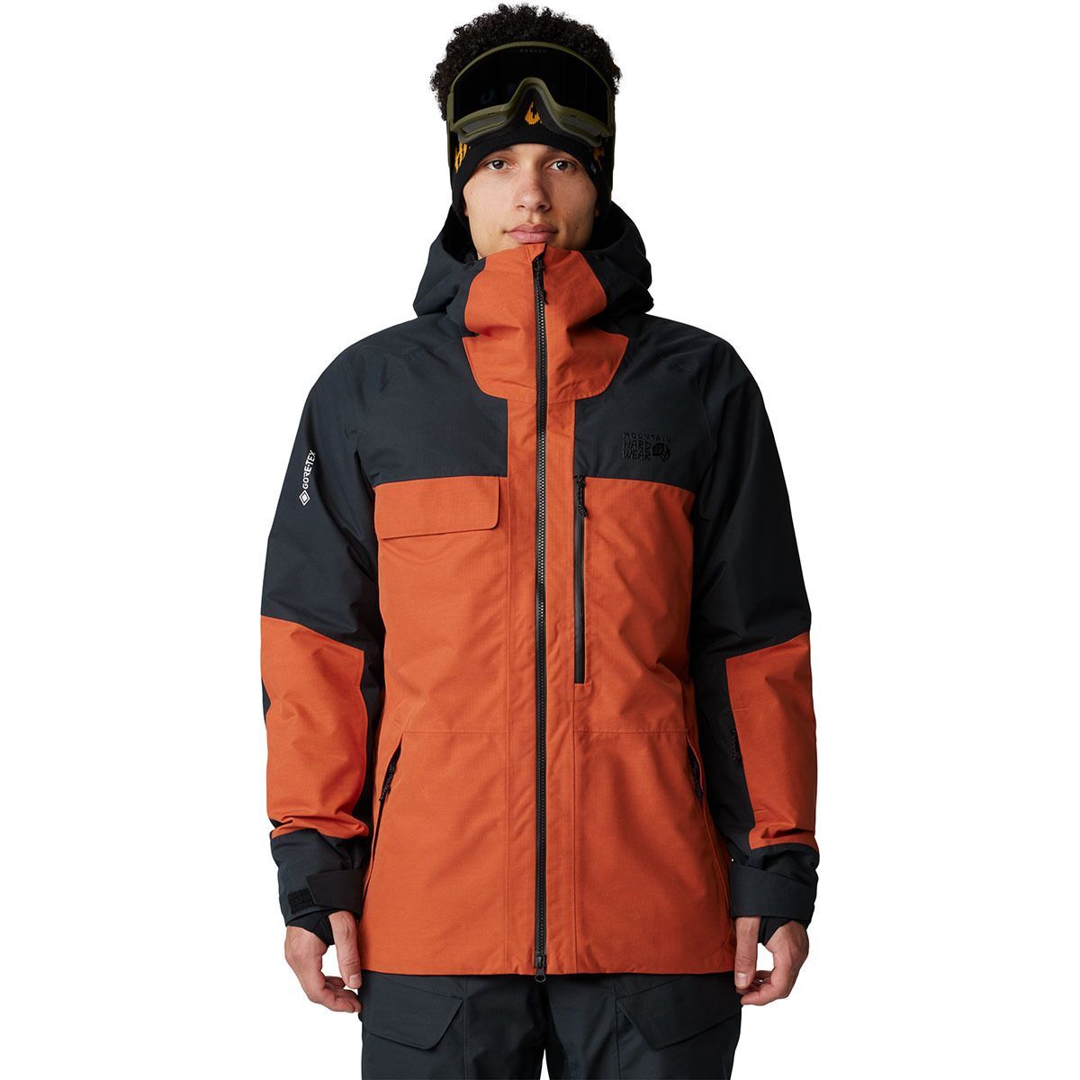 Mountain Hardwear Men's Cloud Bank GORE-TEX Jacket in Raw Carnelian / Black - Size: Medium