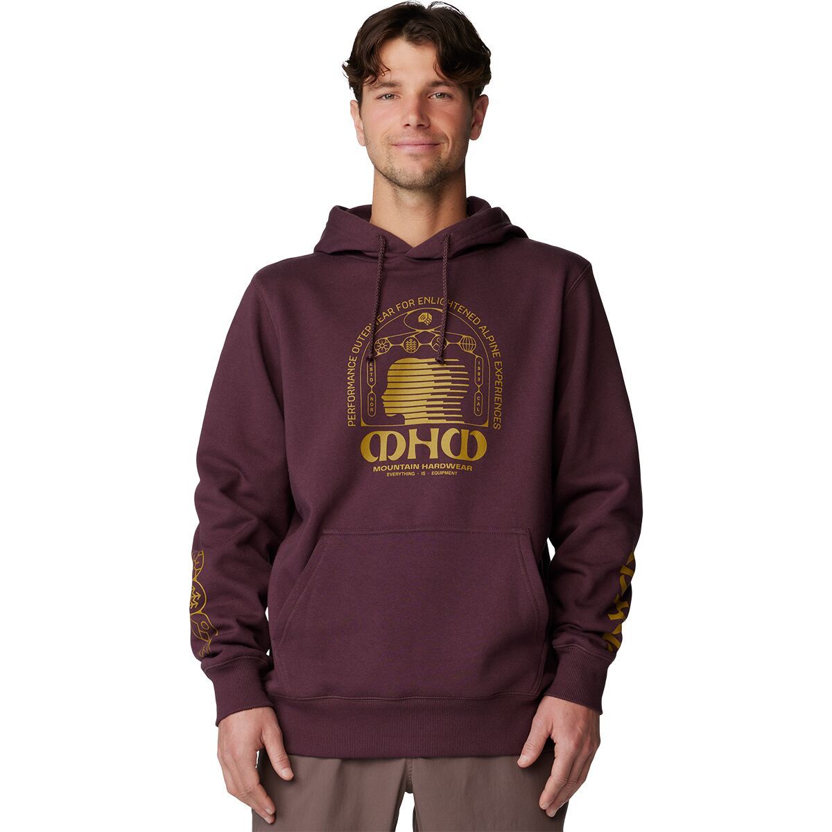 Mountain Hardwear Men's Experiences Pullover Hoodie in Blackberry - Size: Large