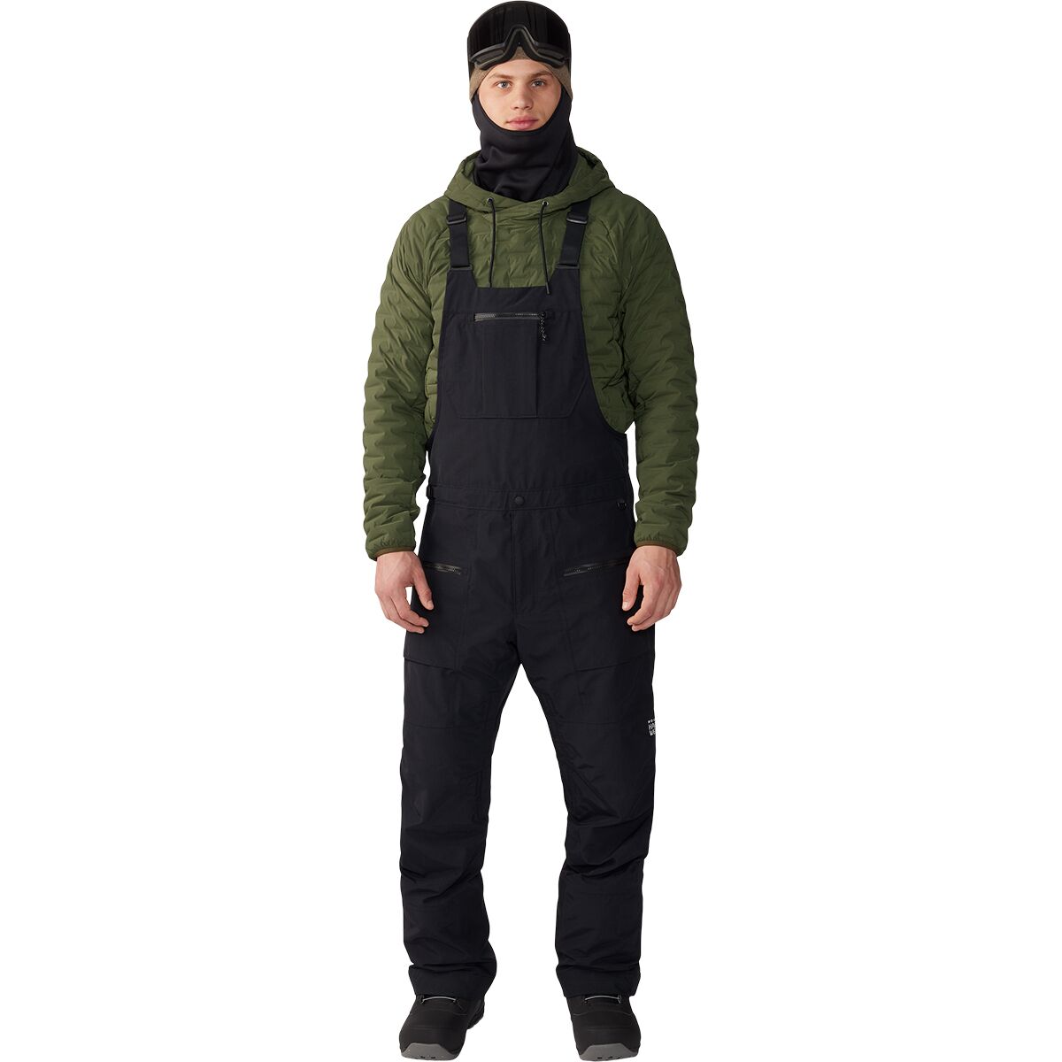 Mountain Hardwear Men's First Tracks Bib Pant in Black - Size: S/Regular