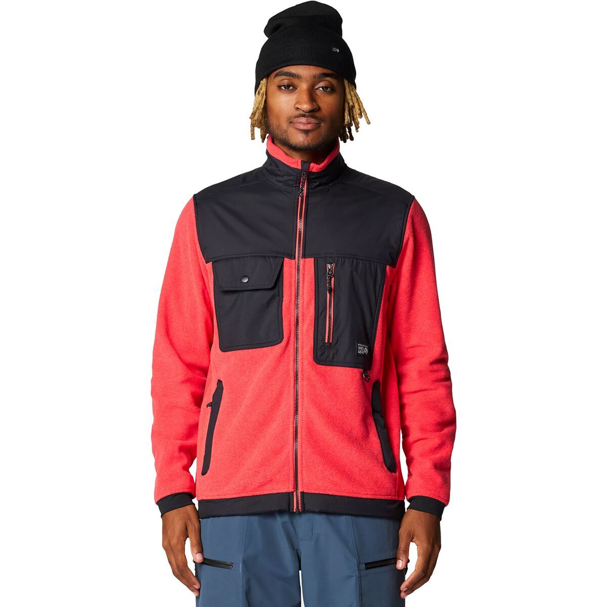 Mountain Hardwear Men's First Tracks Fleece Full-Zip Jacket in Black - Size: XXL