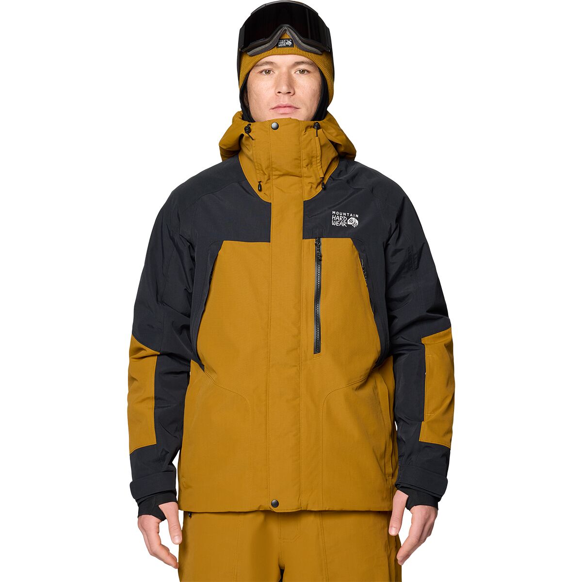 Mountain Hardwear Mountain Hardwear Men's First Tracks Insulated Jacket in Olive Gold / Black - Size: XXL - $208.44 at Steep and Cheap