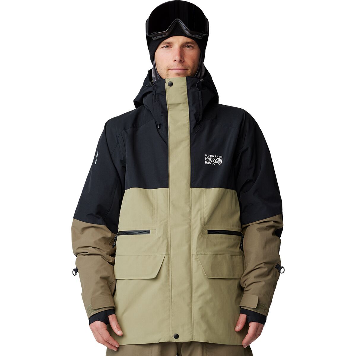 Mountain Hardwear Men's First Tracks Jacket in Mantis Green / Black - Size: XL
