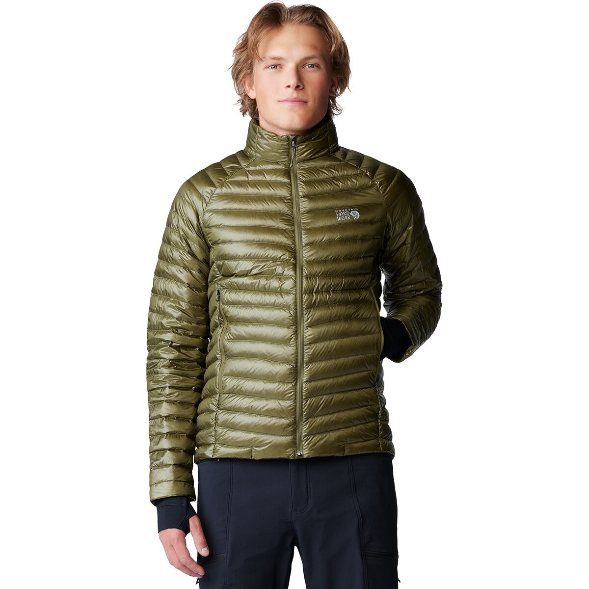 Mountain Hardwear Men's Ghost Whisperer Jacket in Dark Bolt - Size: XL