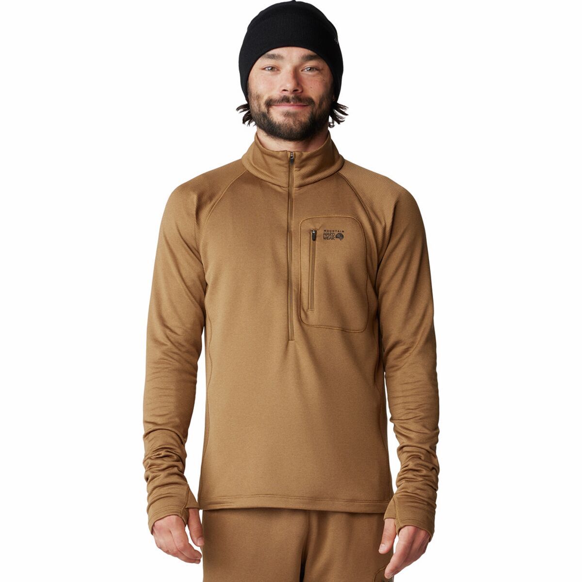 Mountain Hardwear Men's Glacial Trail 1/2-Zip Pullover in Corozo Nut - Size: XXL